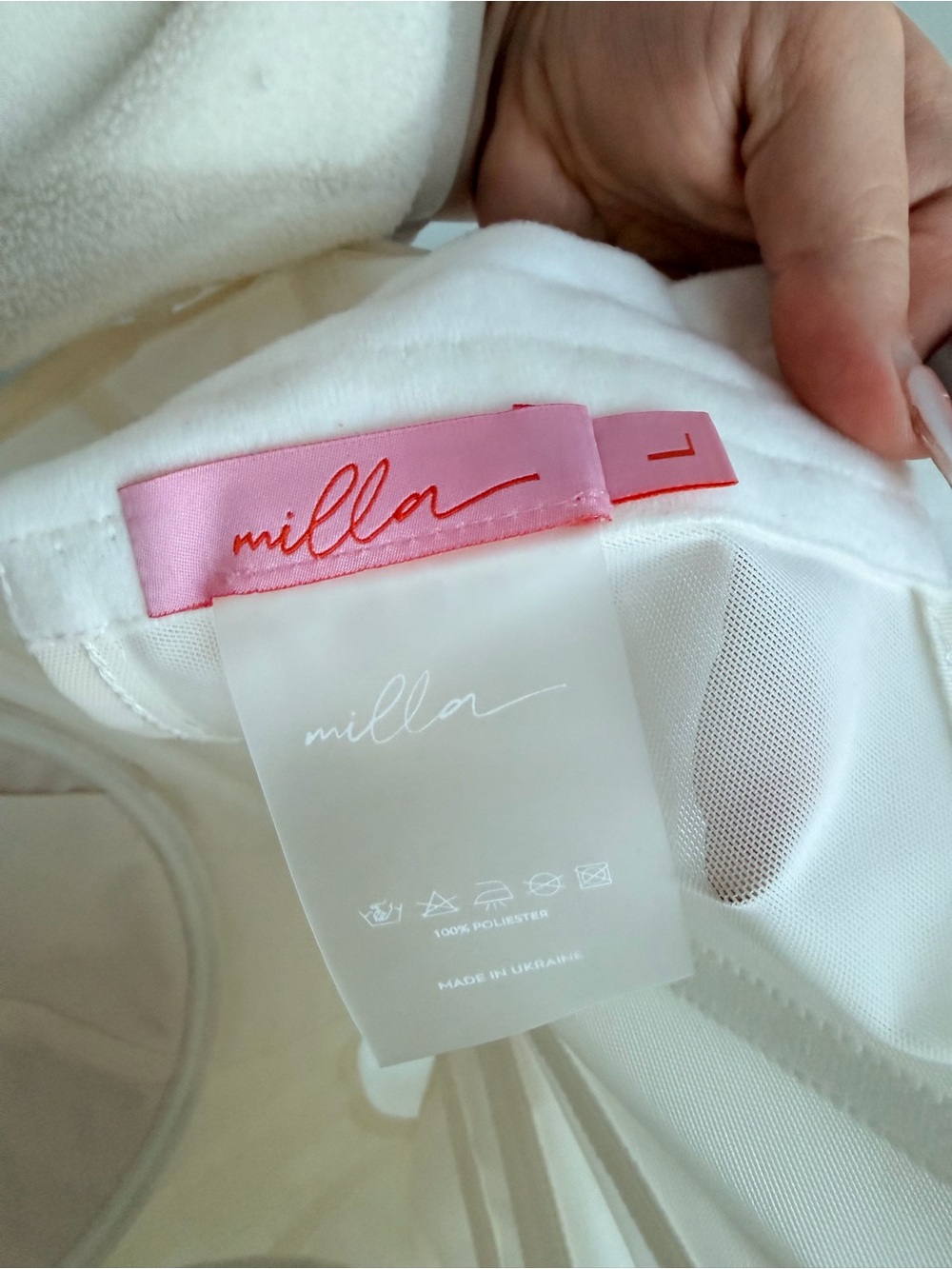 Milla White Sheer Ruffled Bridal organza “dreamy blouse with meringue flounces” - Picture 6 of 9